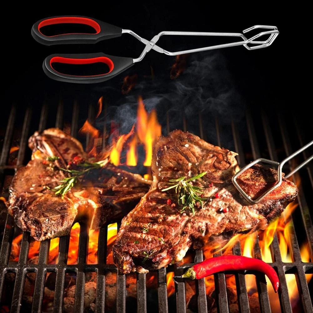 Bbq top scissor tongs