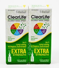 2 ClearLife EXTRA STRENGTH Allergy Nasal Spray .68oz homeopathic NIB 04/2026
