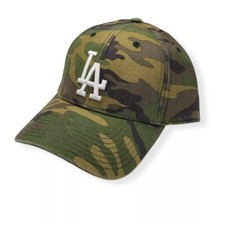 NEW 2025 Los Angeles D Baseball Team Embroidered Classic Dad Hat Green Camo