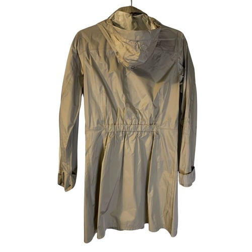 Patagonia Women's Torrentshell Trench Coat Size S Neutral Beige Lightweight Rain - Picture 2 of 12
