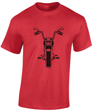Motorbike Front Profile Biker Motorcycle Chopper Unisex T-Shirt