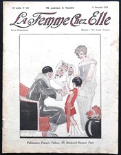 La Femme Chez Elle 1923 French Women's Fashion Magazine