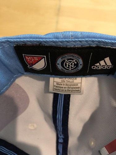 ADIDAS NEW YORK CITY FOOTBALL CLUB SNAPBACK CAP BLUE - RARE SAMPLE - Ships Free - Picture 7 of 8