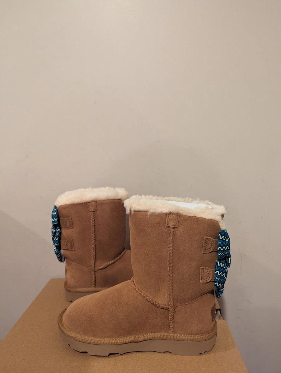 UGG Australia Toddler Bailey Bow Squiggles Boots Size 9 NEW NIB eBay