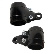2x Lampenhalter Scheinwerfer Halter Halterung Schwarz Moped Mofa Roller Motorrad