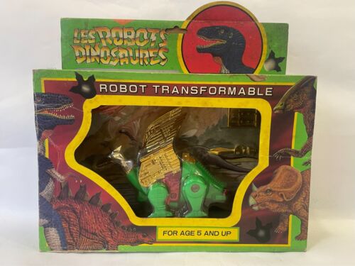 RARE 1985 Green KO G1 Transformers Dinobot Prehistory Sludge Complete