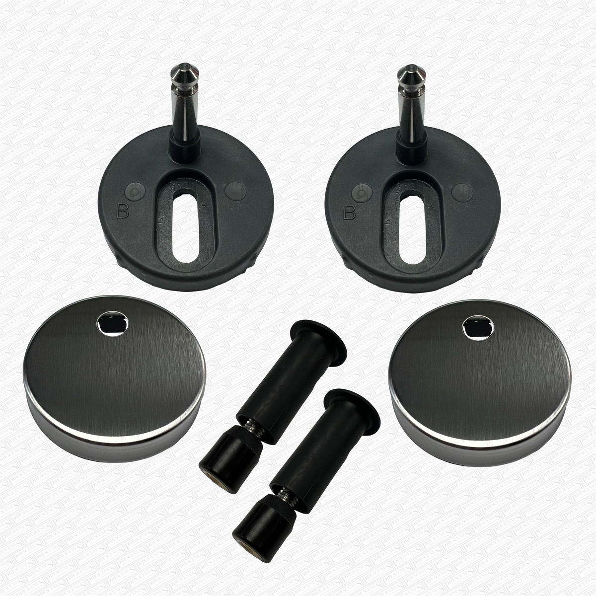 2 PCS Toilet Seat Hinge Fixings, Quick Release Toilet Seat Top Replacement Kit, Universal Screws for WC, Easy Installation and Replacement, Floor Bolts & Screw Sets - Canada