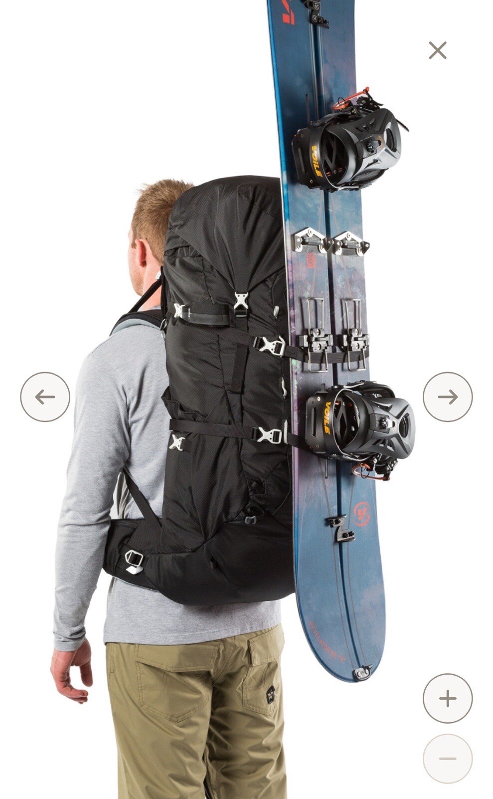 NEW Gregory Denali 75L Alpine Mountaineering Backpack - Medium  ($399) Black