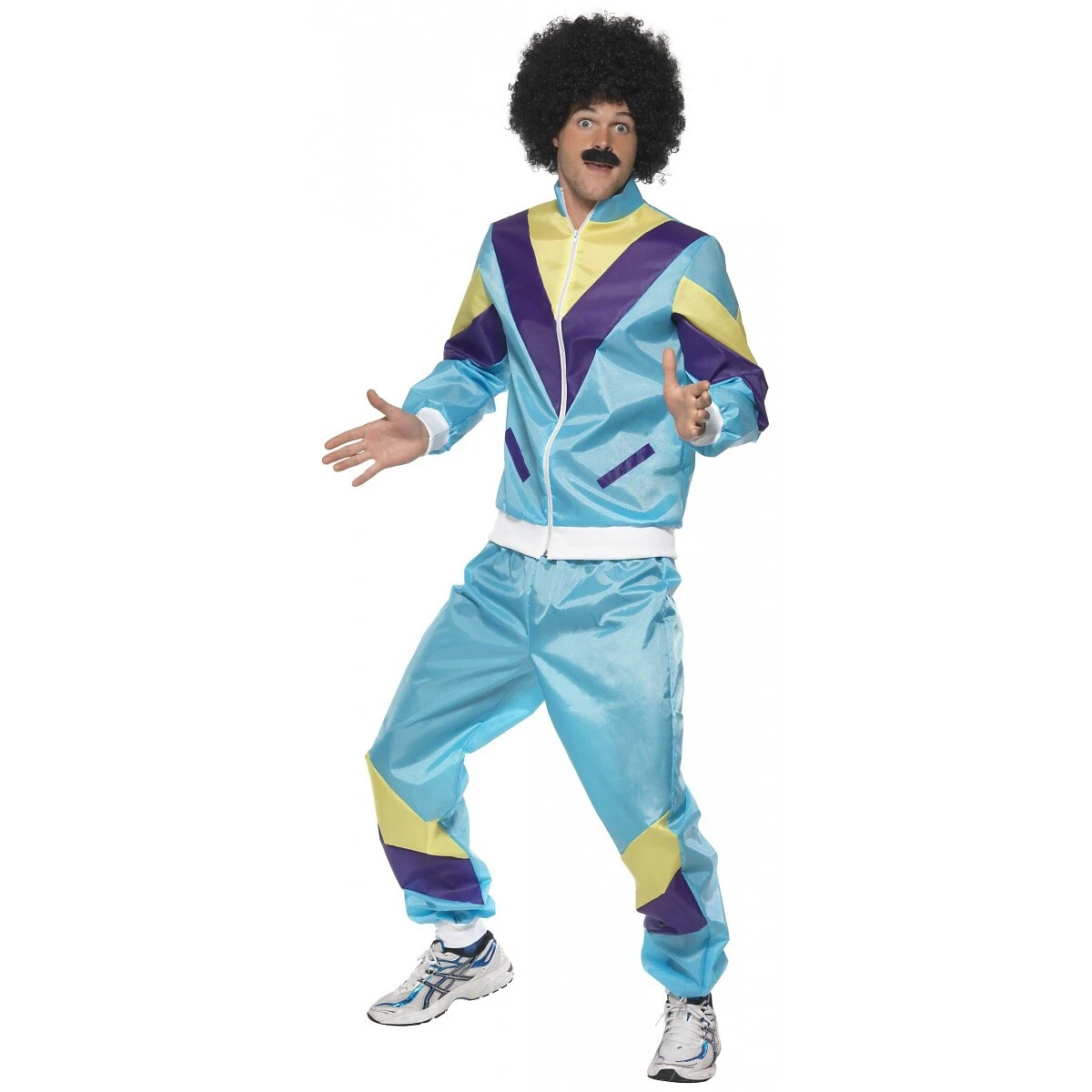 80s Costume Adult Neon Tracksuit Funny Outfit Halloween Fancy