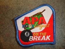 🔥💥APA 8 ON THE BREAK PATCH AMERICAN POOLPLAYERS OLD🎱💥🔥
