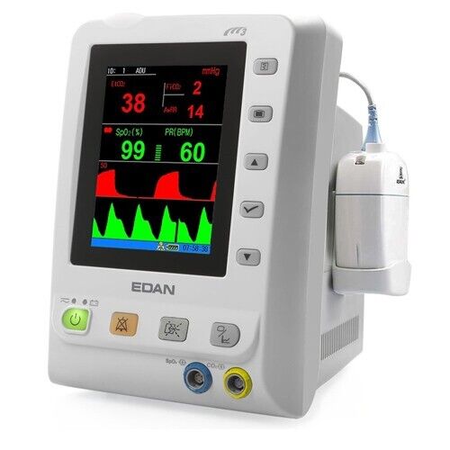 ¡NUEVO! Monitor de capnografía EDAN M3B.S con transmisión lateral respiratoria LoFlo EtCO2+SpO2 - Imagen 2 de 2