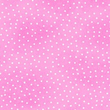 Fabric Dots White on Baby Pink Flannel COMFY 1/4 Yd 9527AE22