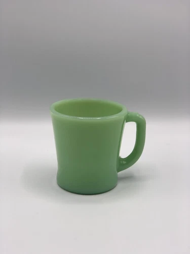 Vintage Fire King Jadeite Green Oven Ware Cup Mug “D” Handle