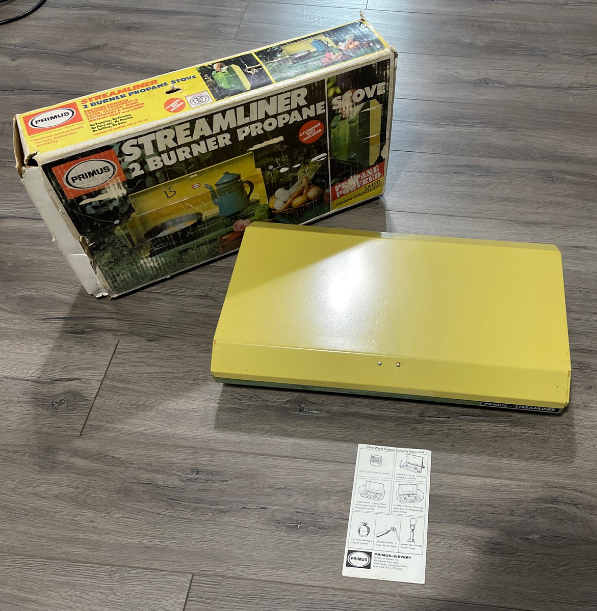 PRIMUS 2393 Streamliner Propane Camping Stove Vintage With PRIMUS 2393 Streamliner Propane Camping Stove Vintage With