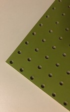 Painted GREEN Wooden Pegboard / Display Board 600 x 300 x 6mm