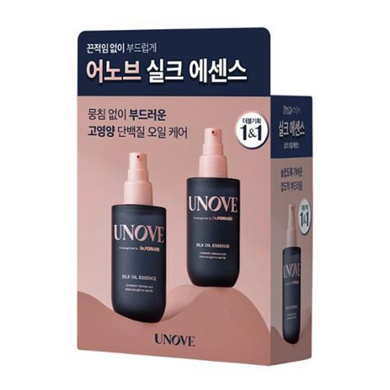 Unove Silk Oil Essence 70ml + 70ml 2type Damaged Hair Repair Care Shiny Hair