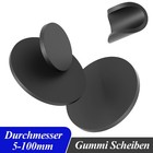 Gummi Scheiben Schwarz Solide Runde Platte Dämpfende Dichtung Durchmesser5-100mm
