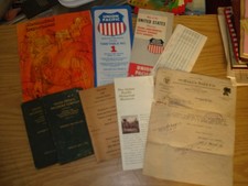 Union Pacific Railroad lot of vintage ephemera Timetable/book/map ++