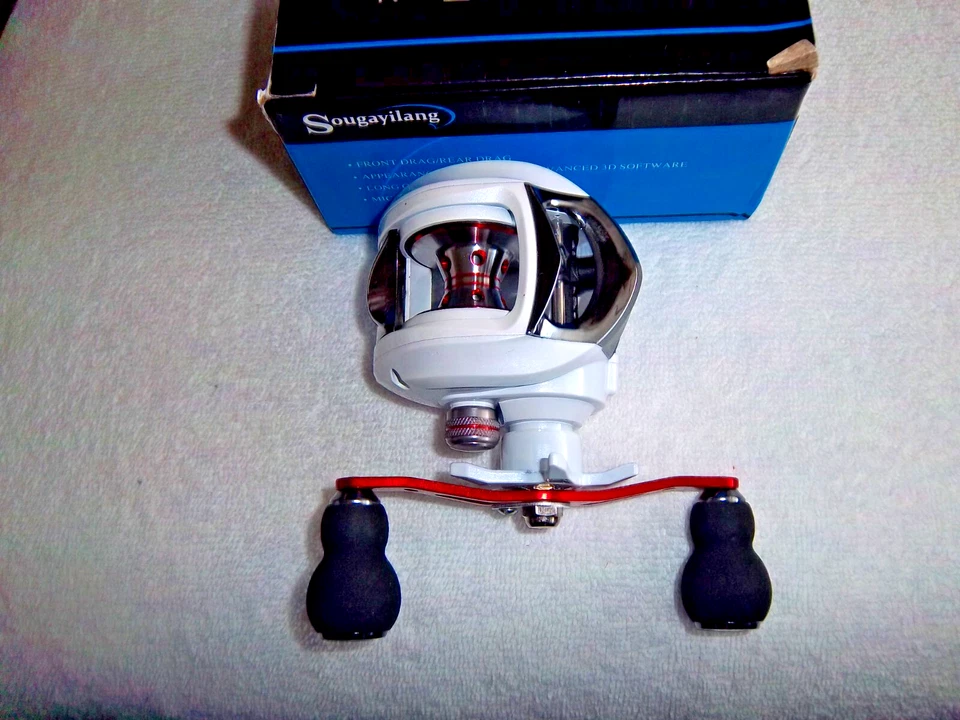 Carrete para mano derecha SOUGAYILANG / 6,3:1, Baitcasting, 7,3 oz / 18+1 BB Foto 2 de 4