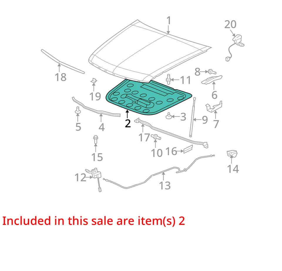 CAPÓ AISLANTE CHEVROLET CADILLAC COBALTO STS 2005-2010 15269818 - NUEVO OEM Foto 2 de 3