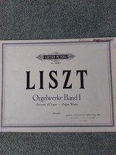 LISZT, Franz ORGELWERKE Buch 1. Peters Ed. Noten.