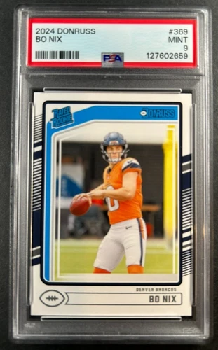 2024 Panini Donruss - Bo Nix #369 Denver Broncos - RC PSA 9