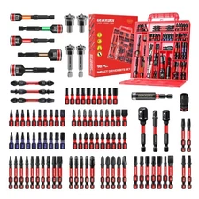 Impact Screwdriver Bits Set  1”/2”  Magnetic S2 Steel Driver Bits Tips 258 Piece