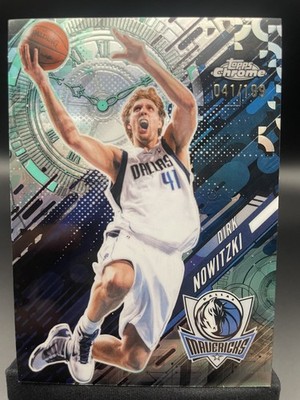 JERSEY NUMBER MATCH 2025-26 Topps Chrome Update Dirk Nowitzki Aqua 041/199 #GT-7
