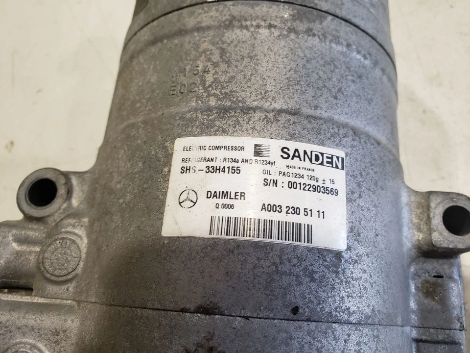 Компрессор переменного тока - 2016 Smart ForTwo автоматический EV - 11-16 OEM A0032305111 - Изображение 2 из 4