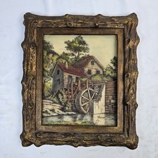 Artini Sculptured Engraving Hand-Painted Ice Cream Vendor Scene — listing 4