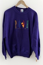 NOS Women  s Vintage 90s Disney Spell Out Winnie the Pooh Sweatshirt USA New XL