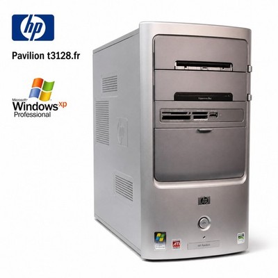 HP Pavilion t3128.fr Sempron 3000+ 2GB 500GB Windows XP PC Retro