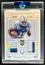 2015 National Treasures Phillip Dorsett Rookie Dual RC Patch Holo Gold #/10