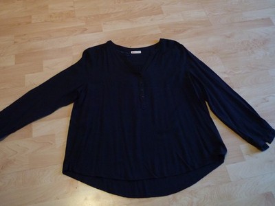 Damen Bluse Blusenshirt langarm dunkelblau  Street One Gr. 44