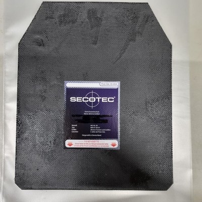 SECOTEC -Brust/Rücken-Platten f schußsichere, ballistisch Weste, US-Form 250x300