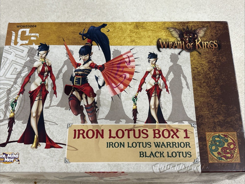 New Sealed NO RESERVE  Wrath of Kings Iron lotus warrior/Black lotus set #1