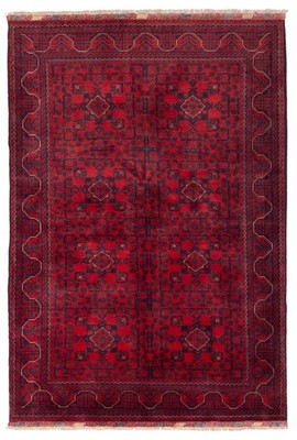 Vintage Oriental Hand-Knotted Carpet 4'6'' x 6'7'' Traditional Wool Area Rug