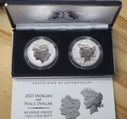 2025 Morgan and Peace Dollar Reverse Proof 2 Coin Set (25XS) - FREE SHIP!