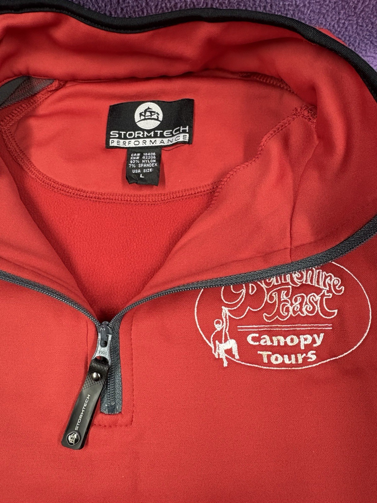 Stormtech Performance Jacket Junior Large Red 1/4… - image 2