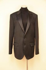 JCrew 525 Mens Ludlow Tuxedo Jacket Double Vent in Italian Wool 40R Black 50678