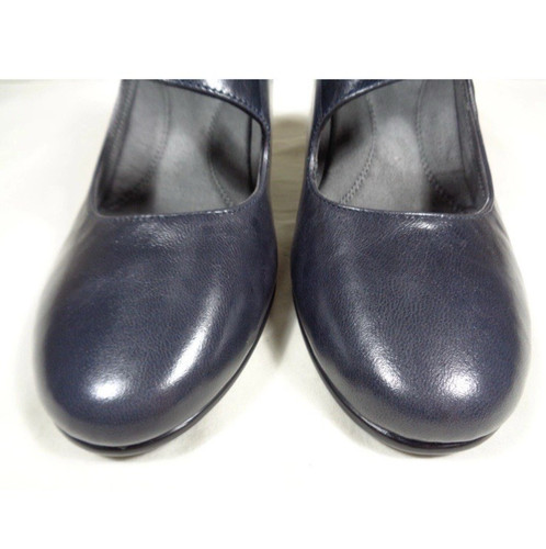 Women’s 7.5M Black leather Mary Jane Heel Y2K 90s Dark Academic Whimsygoth, $26.99 - Photo 5