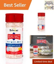 Unrefined Real Sea Salt - 10 oz Shaker - Gluten-Free, Kosher, All-Natural Taste