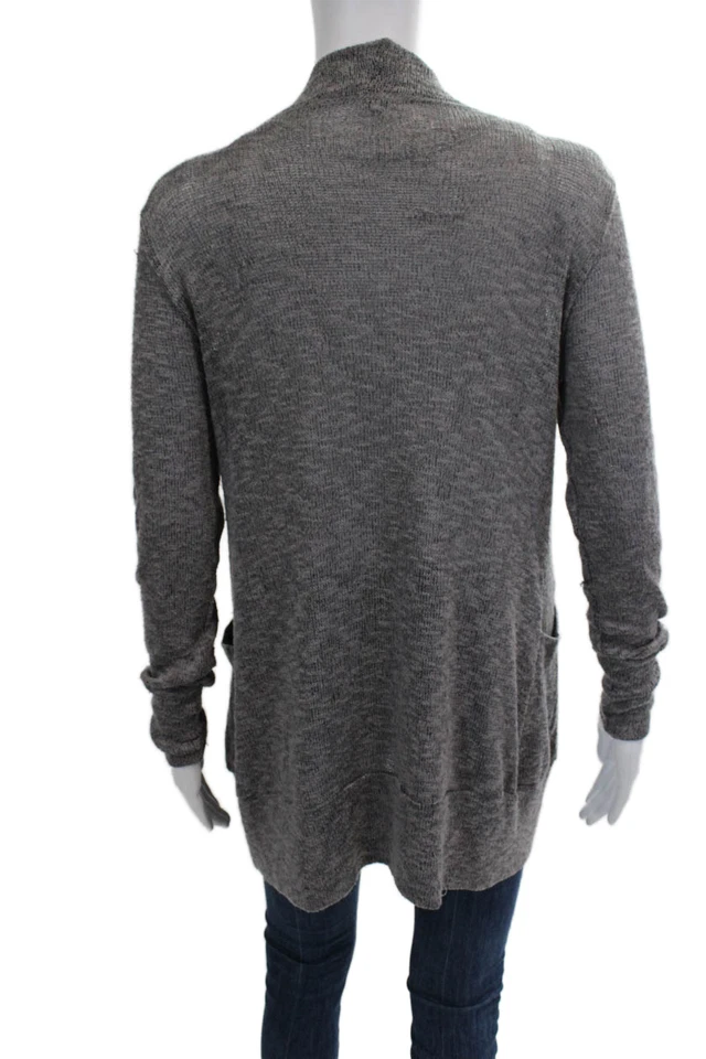 Splendid Womens Long Sleeves Cardigan Sweater Grey Size Medium - Image 3 of 4