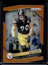 2025 Panini Prizm T.J. Watt Orange #/249 Steelers