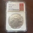 2026 W American Silver Eagle MS-69 NGC 1 Ounce Oz of Fine Silver - 1 Day Auction