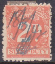 (F366-89) 1940 NSW 2d orange Stamp duty (CN)