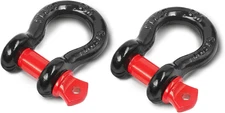 2 Pcs Shackles 1/2 D Ring Shackle 12 Ton (26455 lbs) Maximum Break Strength wi