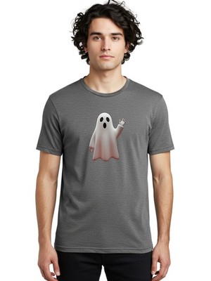 Floating-Ghost Mens Graphic Tee, 100% Cotton, Casual Summer Wear