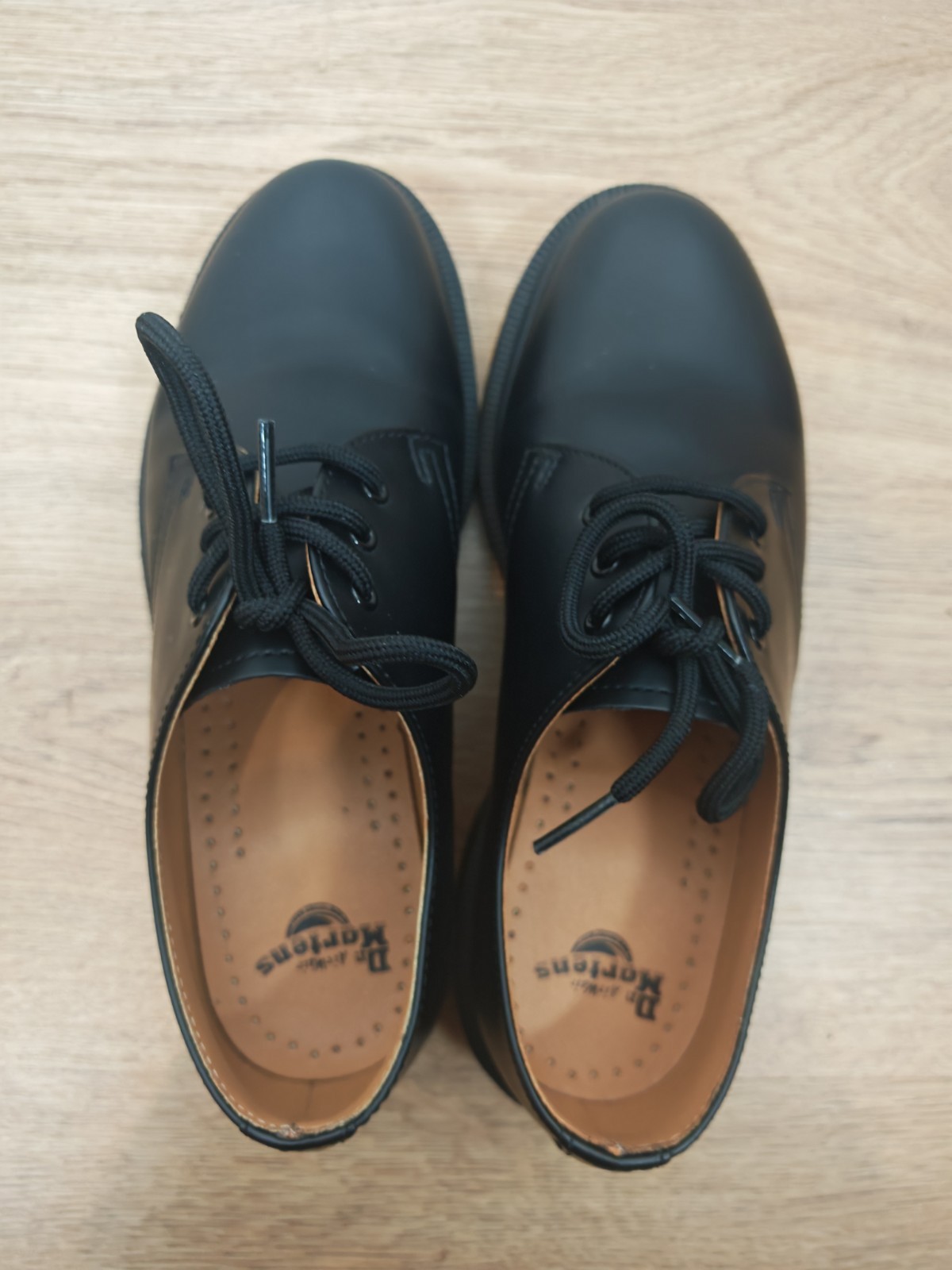 Dr Martens 1461 PW Black Smooth Leather Shoes UK 5 Plain Welt 3-Eye Boxed image 7