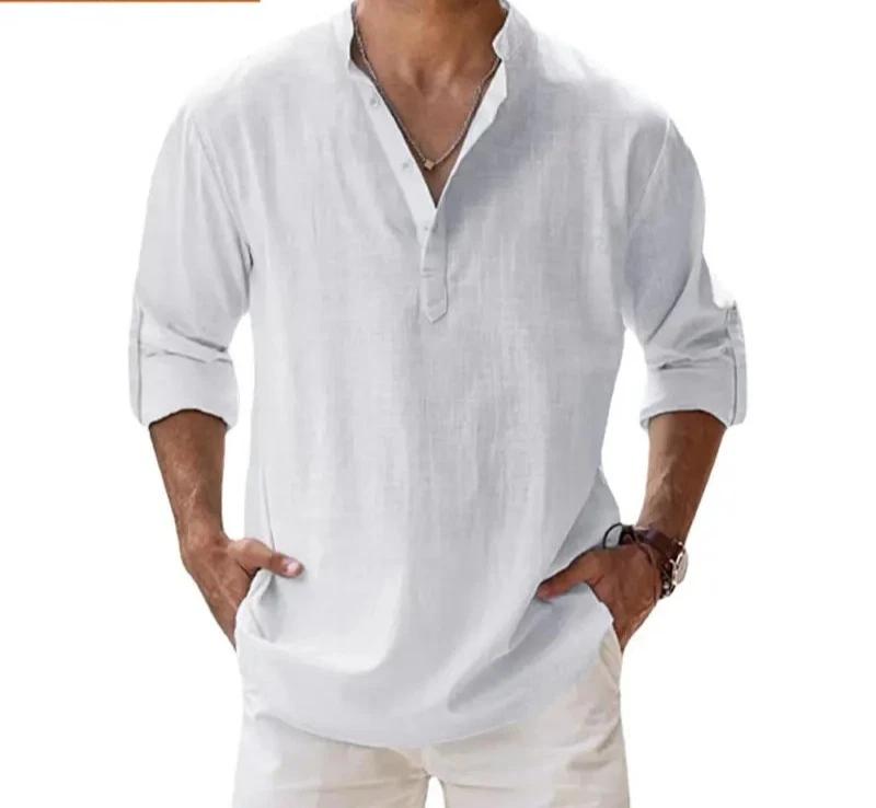 Men’s Cotton Linen Henley Shirt Summer Casual Beach Hawaiian Style Vacation Wear
Opens in a new wind